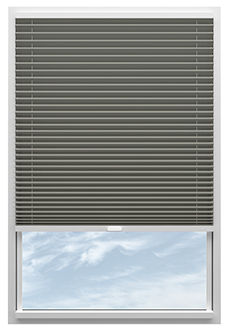 Solaris, Pewter Grey - Clip Fit Pleated Blind